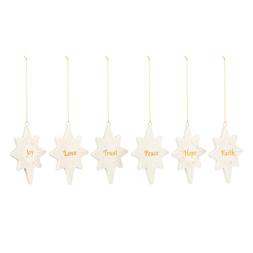Star of Bethlehem Ornaments - 6 Assorted slide 