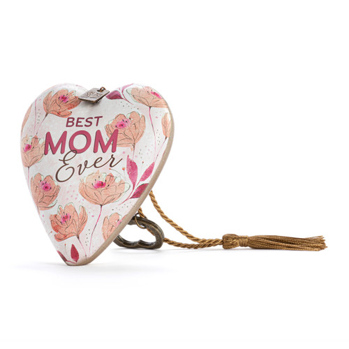 Best Mom Ever Floral Art Heart slide 