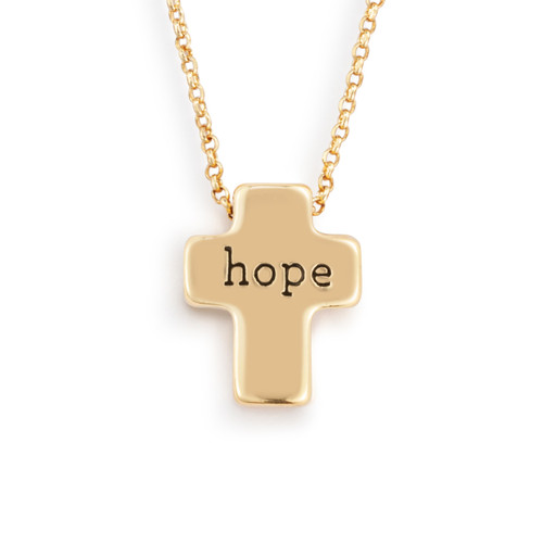 Artful Cross Necklace - Hope slide 