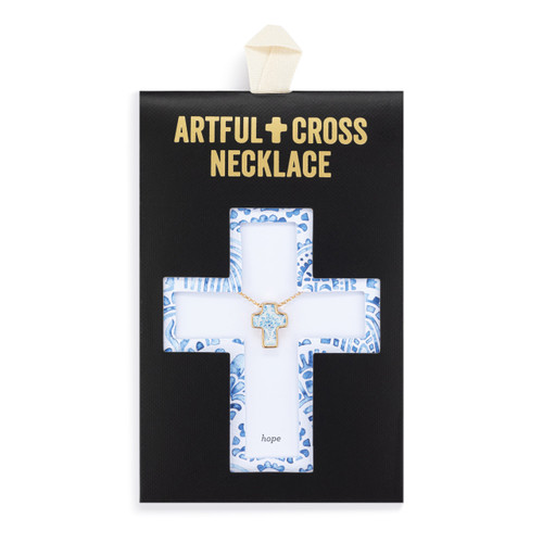 Artful Cross Necklace - Hope slide 