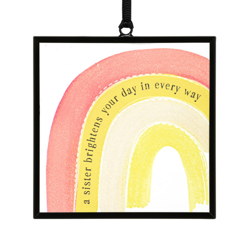 Sister Brightens Your Day Suncatcher slide 