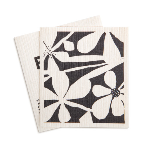 Biodegradable Dish Cloths Set of 2 - Bold Floral slide 