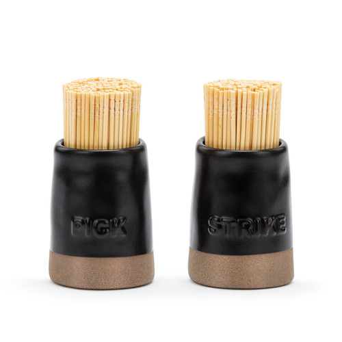Black Take Your Pick Toothpick Holder & Matchstrike Holder slide 