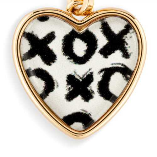Art Heart Earrings - Hugs & Kisses slide 