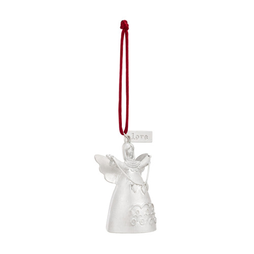 Mini Bell Angel Ornament - Love slide 