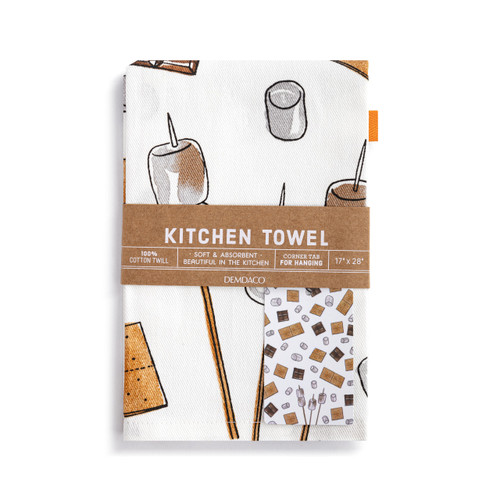 S'mores Ingredients Cotton Twill Kitchen Towel slide 