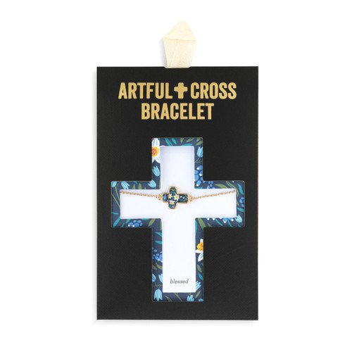 Artful Cross Bracelet - Blessed slide 