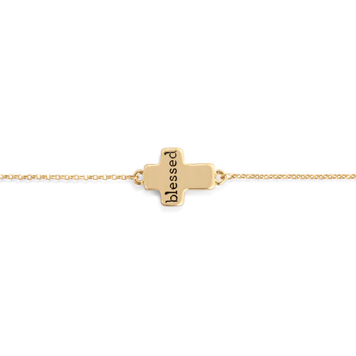 Artful Cross Bracelet - Blessed slide 