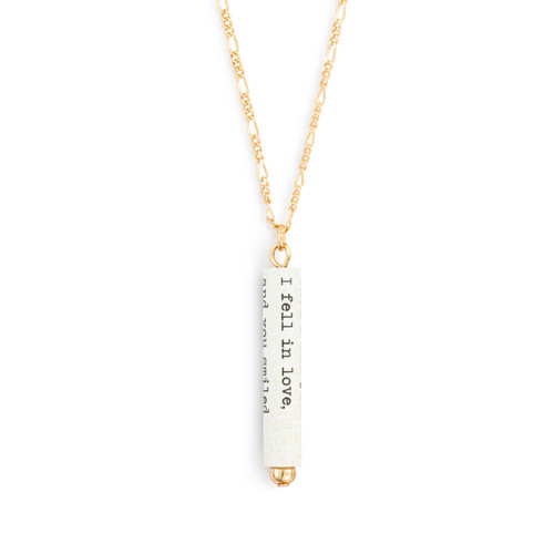 Fell in Love Quote Necklace slide 