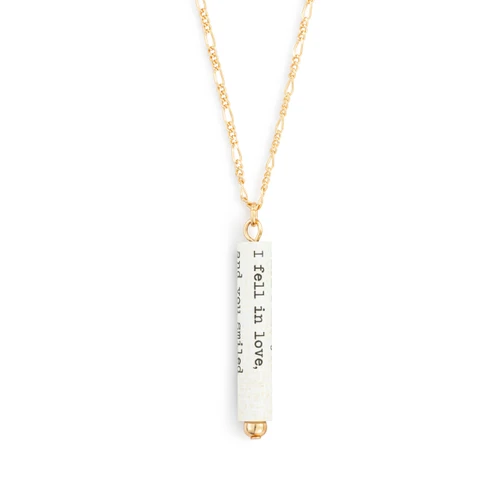 Fell in Love Quote Necklace slide 