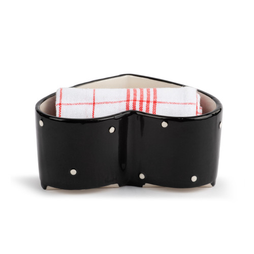 Mini Heart Pan with Towel Set - Red Stripes slide 