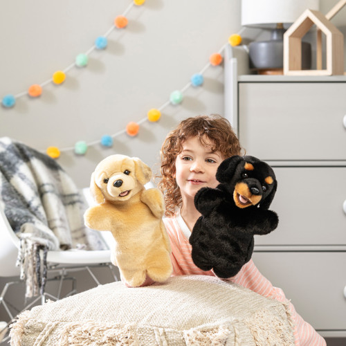 Yellow Lab Puppet slide 