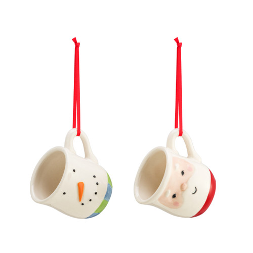 Santa & Snowman Coffee Pod Ornaments slide 