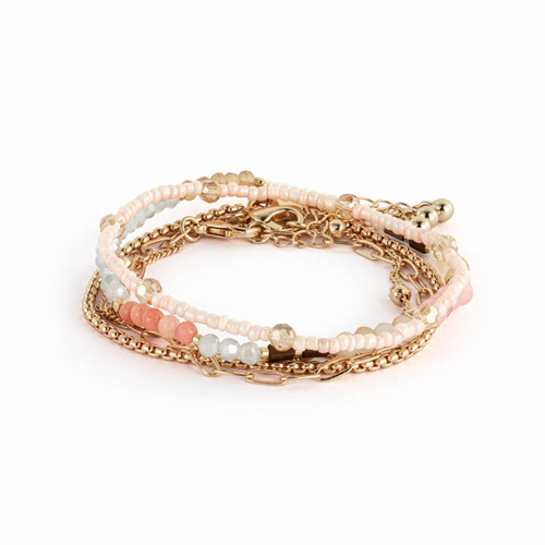 Bracelet Set of 5 - Multicolor Gold slide 