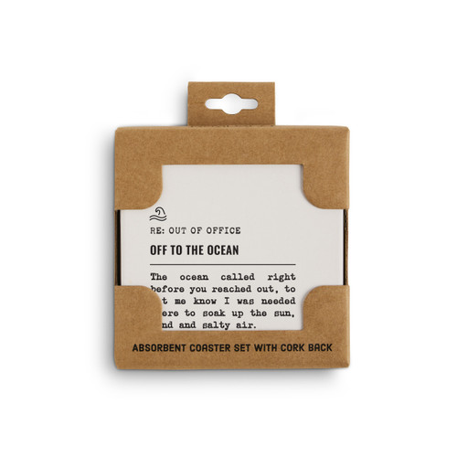 Off to the Ocean Coasters - Set of 4 slide 