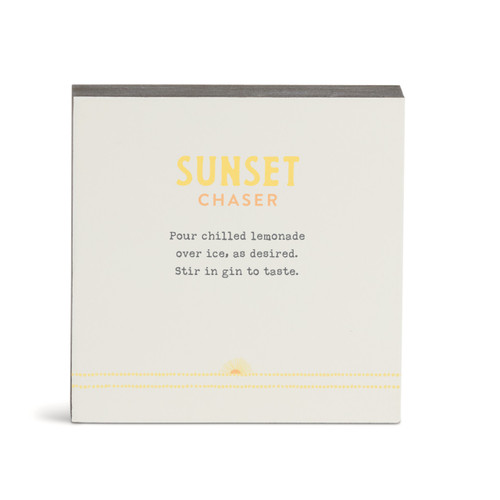 Recipes Sunset Chaser Wall Art - 6" sq. slide 