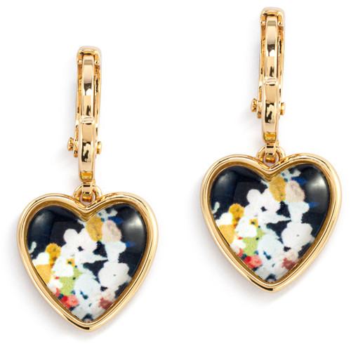 Art Heart Earrings - Mom, I Love You slide 