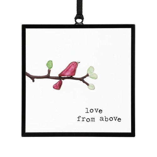 Sharon Nowlan Collection Love From Above Suncatcher 3" x 3" slide 