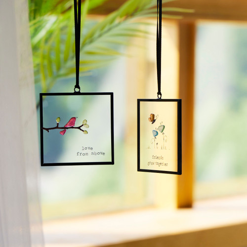 Sharon Nowlan Collection Love From Above Suncatcher 3" x 3" slide 
