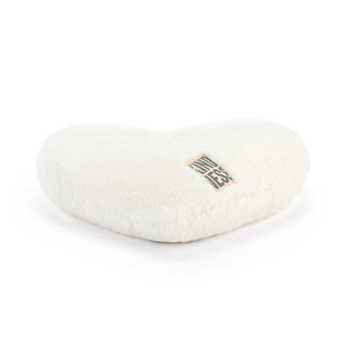 Sharing Kindness White Sand Weighted Heart Pillow 11.5" x 10" slide 