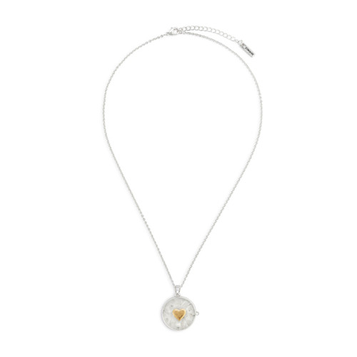 Love you Locket Necklace - Silver slide 