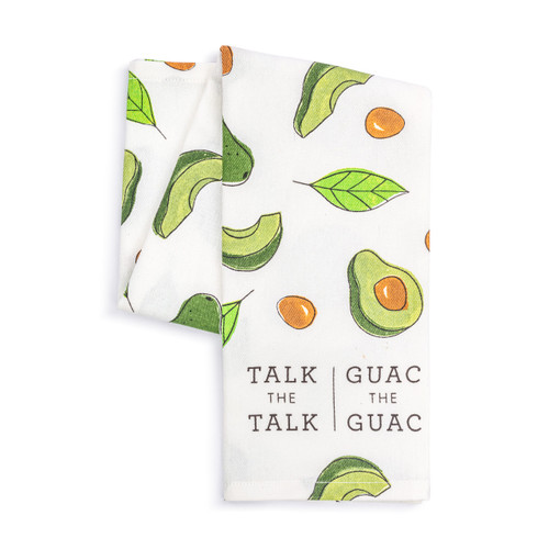 Talk the Guac Cotton Twill Kitchen Towel slide 