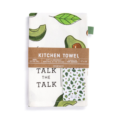 Talk the Guac Cotton Twill Kitchen Towel slide 
