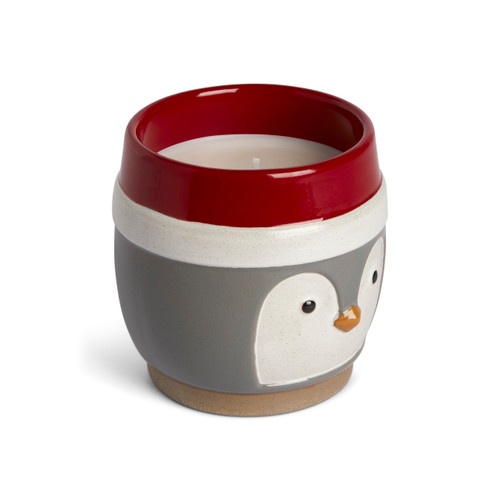Small Ceramic Penguin Candle slide 