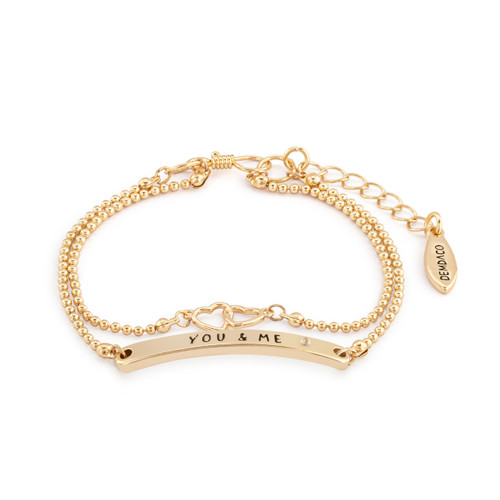 Winnie-the-Pooh You & Me Adjustable Layered Bracelet 7" slide 