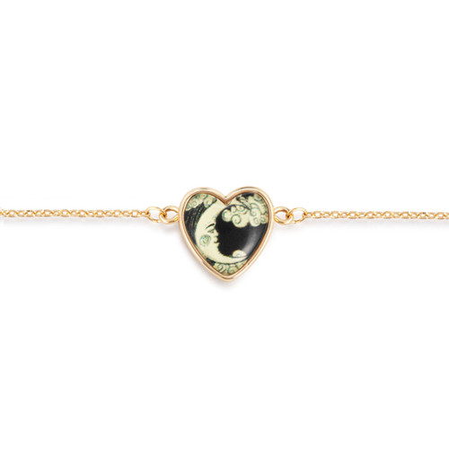 Art Heart Bracelet - Moon and Back slide 