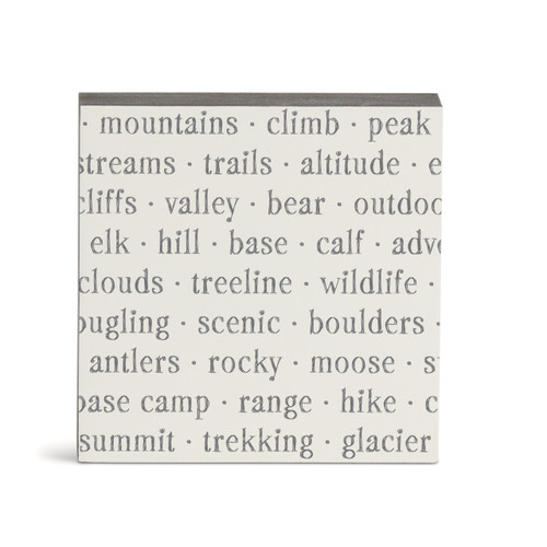 SE Mountains Wall Art - 6"sq. slide 