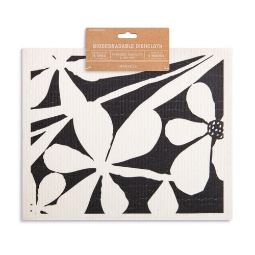 Bold Floral Extra Large Biodegradable Dish Cloth slide 