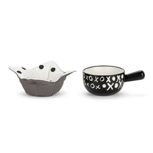 Soup Crock & Bowl Cozy - XO slide 