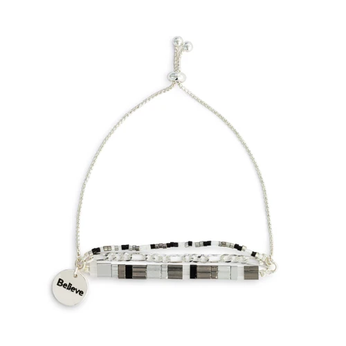 Your Journey Believe Adjustable Tile Bracelet 7" slide 