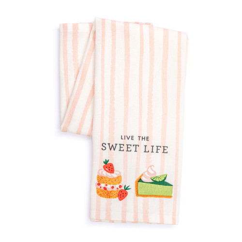 Life is Sweet Cotton Twill Kitchen Towel slide 