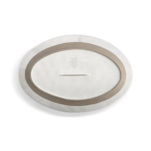 White Gather 'Round Platter slide 