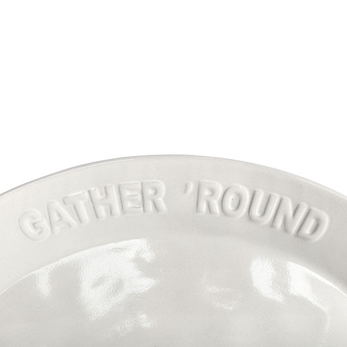 White Gather 'Round Platter slide 