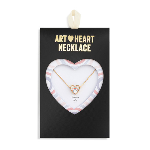 Art Heart Necklace - Dream Big slide 