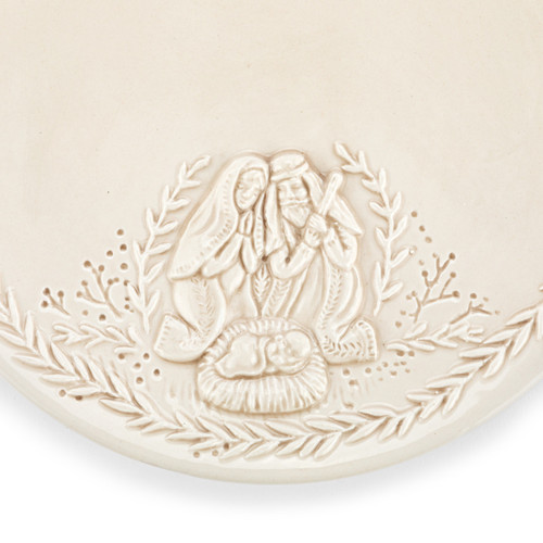 Christmas Journey Ceramic Nativity Appetizer Plates Set of 4 7.5" x 7.5" slide 
