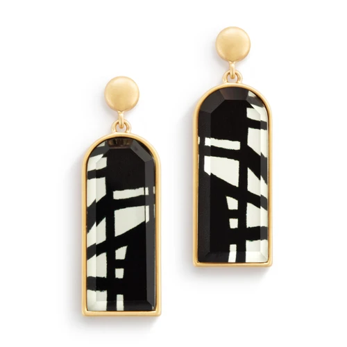 ArtLifting Earrings - Bold Black and White slide 