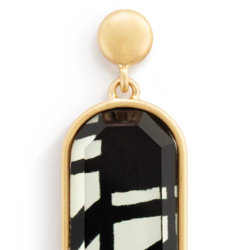 ArtLifting Earrings - Bold Black and White slide 