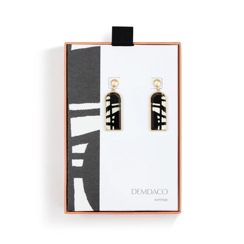 ArtLifting Earrings - Bold Black and White slide 