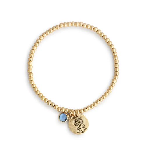 Birthstone Charm Bracelet - September slide 