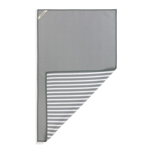 Grey Stripe Absorbent Men's Towel slide 