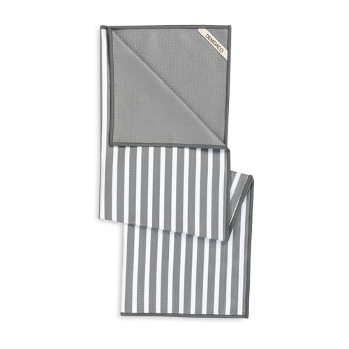 Grey Stripe Absorbent Men's Towel slide 
