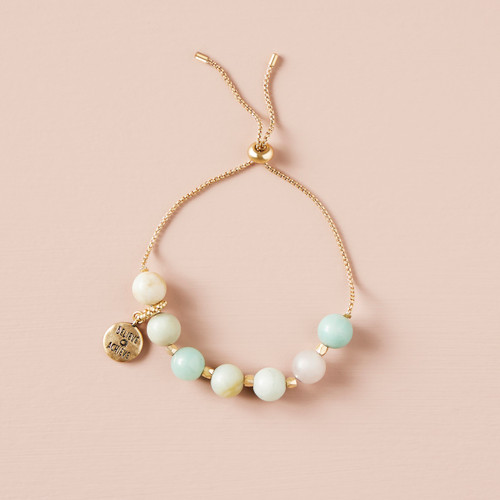 7 Days Tracker Bracelet - Turquoise and Gold slide 