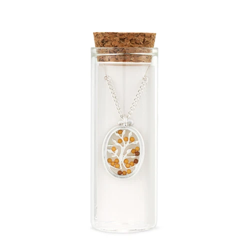 Mustard Seed Necklace - Silver slide 