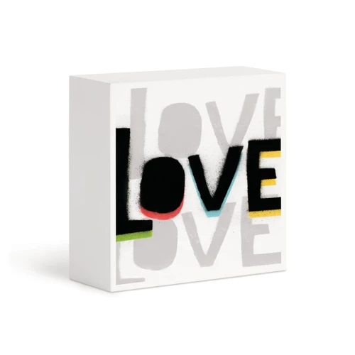 Love Love Love Wall Art - 4"sq slide 