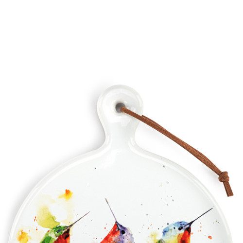 Hummers on a Wire Mini Ceramic Serving Board slide 