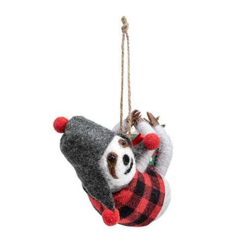 Woodland Critters with Present Ornaments - Set of 2 slide 